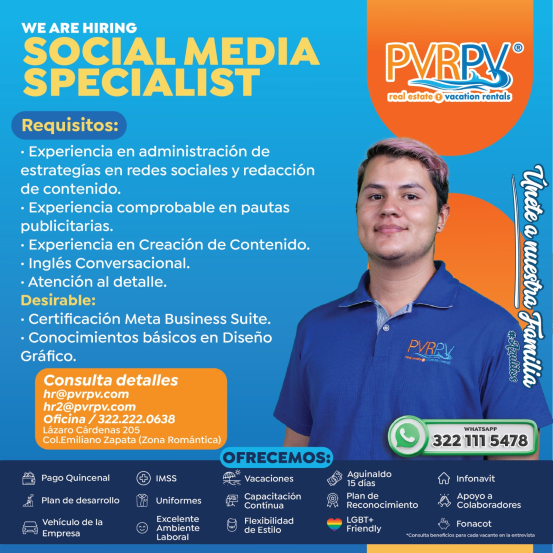 Especialista de Redes Sociales